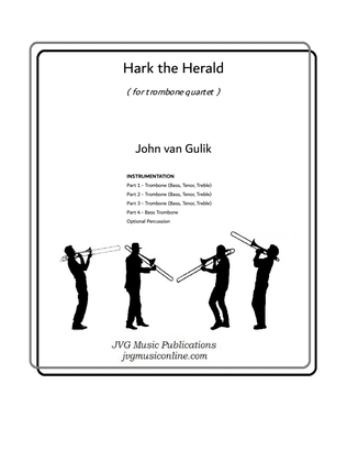 Book cover for Hark the Herald - Trombone Quartet