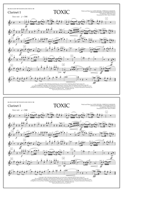 Book cover for Toxic (arr. Tom Wallace) - Clarinet 1