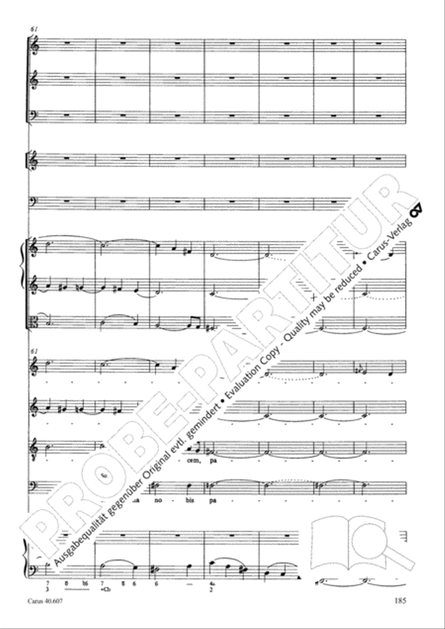 Mass in time of war (Missa in tempore belli) 4-Part scores gallery preview page 194
