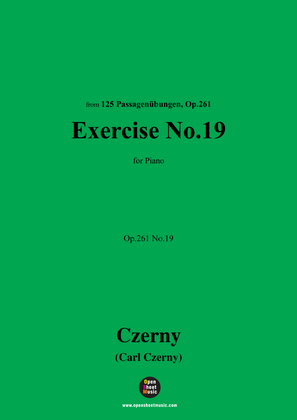 Book cover for C. Czerny-Exercise No.19,Op.261 No.19