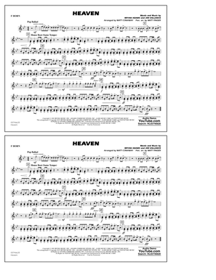 Book cover for Heaven (arr. Conaway & Finger) - F Horn