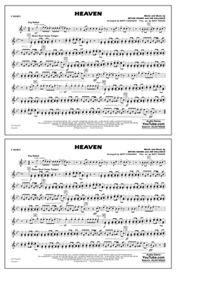 Heaven (arr. Conaway & Finger) - F Horn