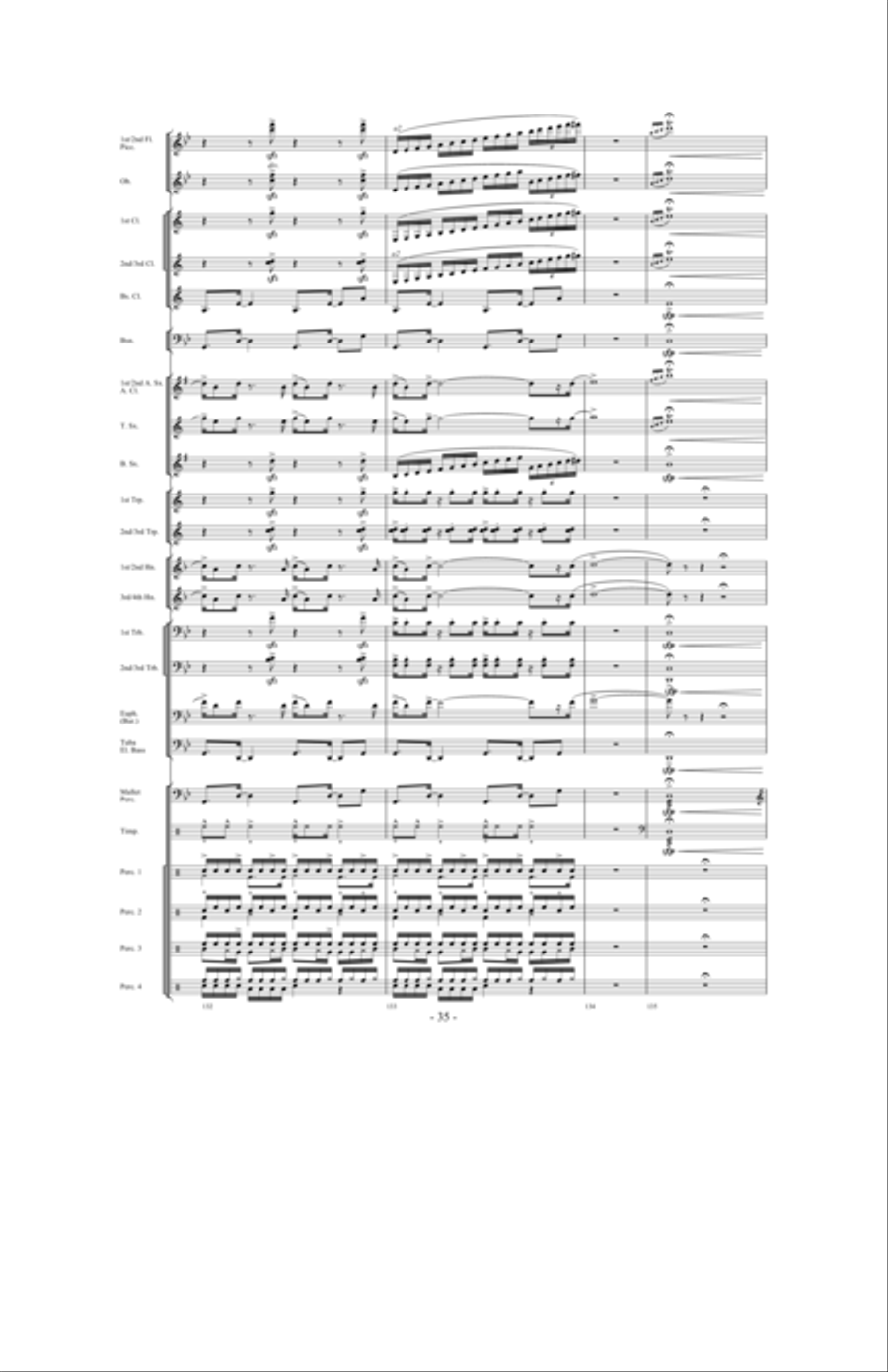 Brazil: Ceremony, Song and Samba Concert Band scores gallery preview page 34