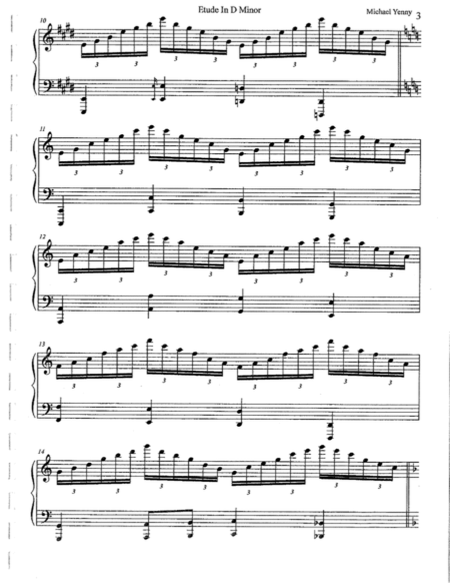 Etude in D minor, op. 44 image number null