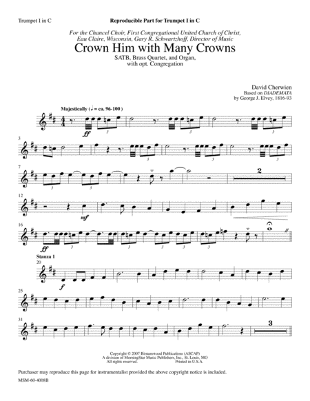 Crown Him with Many Crowns (Downloadable Instrumental Parts)