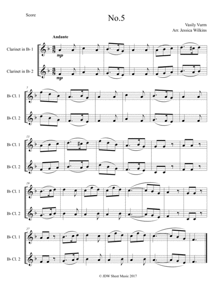 10 Easy Clarinet Duets image number null