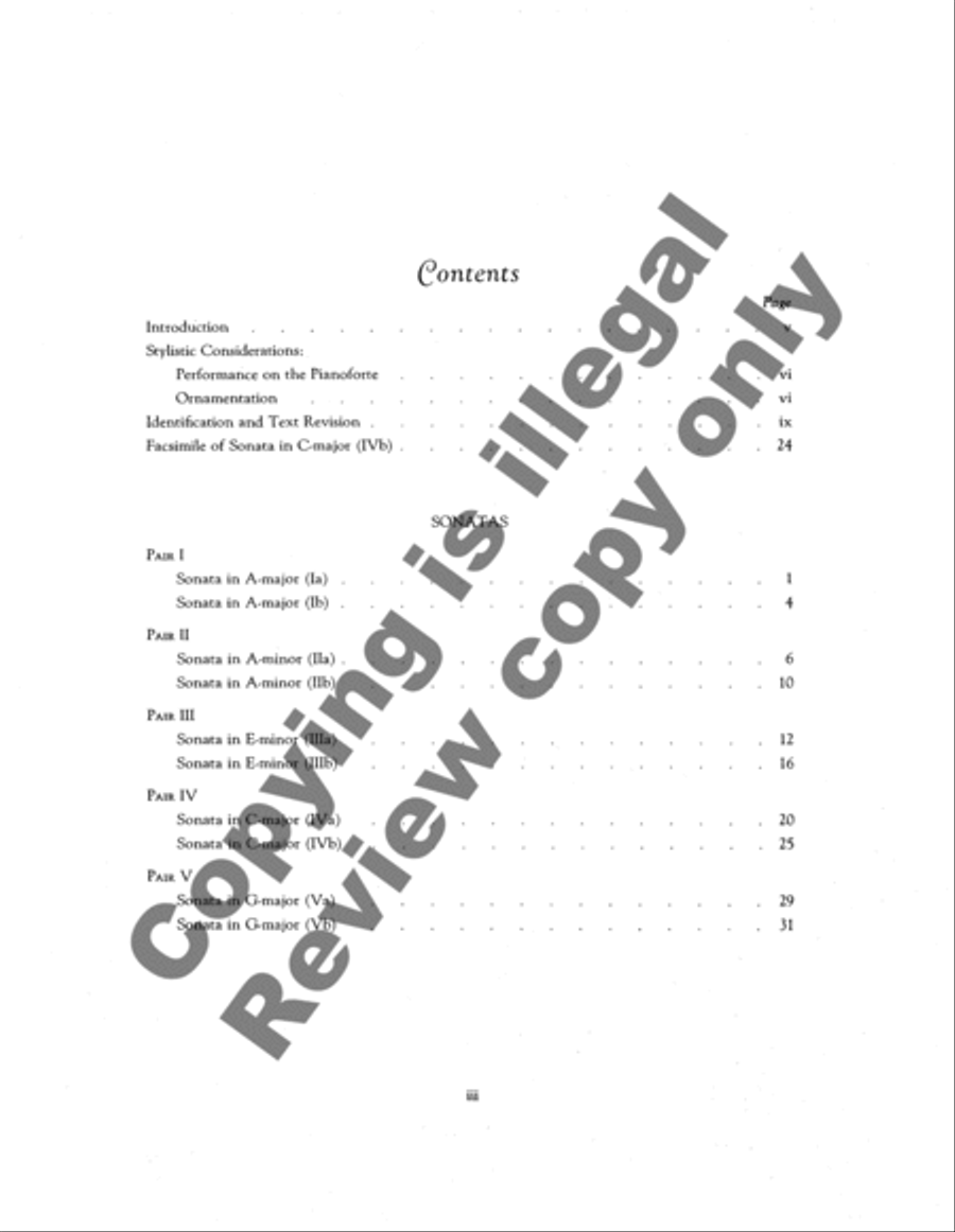 Five Pairs of Sonatas Five Pairs of Sonatas Harpsichord scores gallery preview page 3