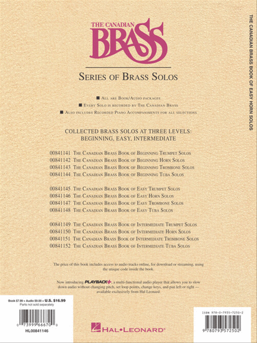 Canadian Brass Book of Easy Horn Solos Piano scores gallery preview page 6