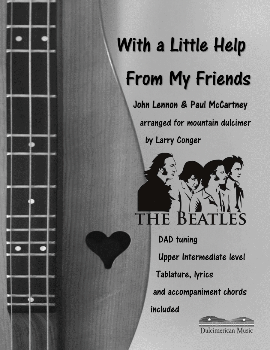 With A Little Help From My Friends Dulcimer scores gallery preview page 1