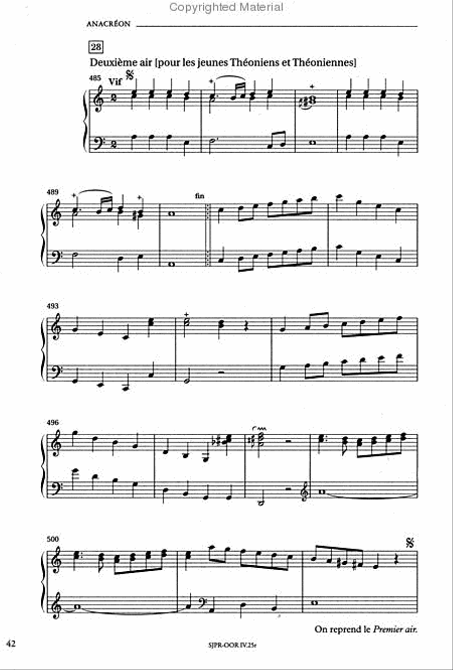 Anacréon RCT 30 4-Part scores gallery preview page 4