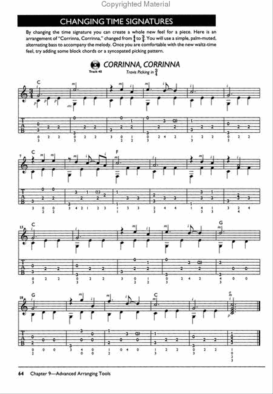 Beginning Fingerstyle Arranging and Technique for Guitar Acoustic Guitar scores gallery preview page 3