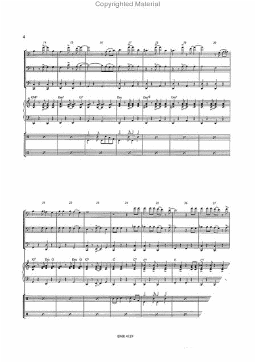 South America Take It Away Trombone Duet scores gallery preview page 4