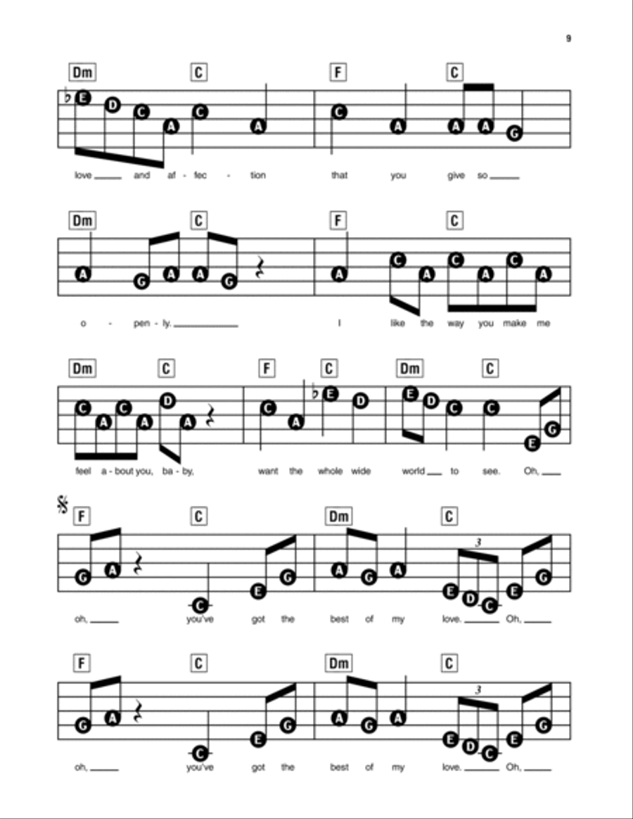 Best Of My Love Electronic Keyboard scores gallery preview page 2