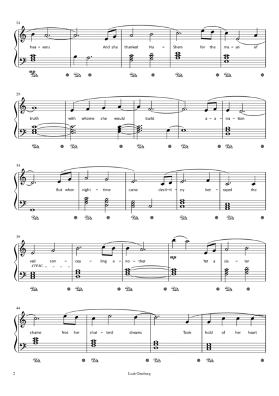 Mama Rochel Piano, Vocal, Guitar scores gallery preview page 2