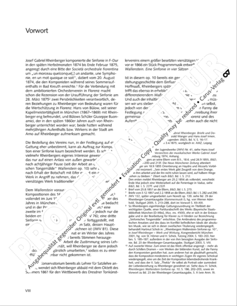 Rheinberger (Gesamtausgabe, Bd. 24) Orchestra scores gallery preview page 9