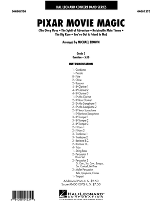 Pixar Movie Magic - Full Score
