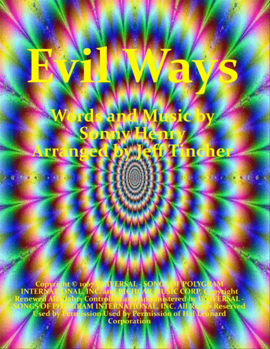 Evil Ways Electric Guitar scores gallery preview page 1