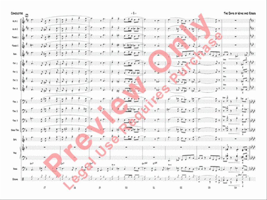The Days of Wine and Roses Jazz Ensemble scores gallery preview page 6