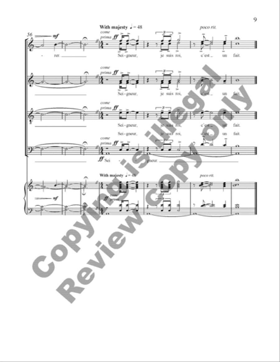 Choral de Bêtes Choral de Bêtes Divisi scores gallery preview page 28