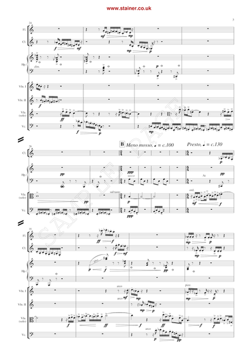 Emerging (lightly). Viola & Chamber Ensemble