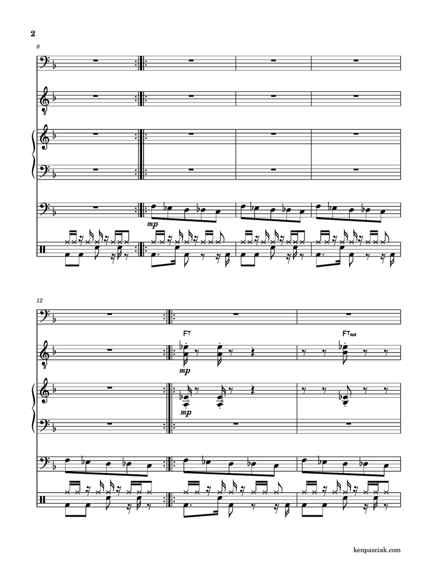 Norwegian Wood (this Bird Has Flown) Jazz Ensemble scores gallery preview page 3