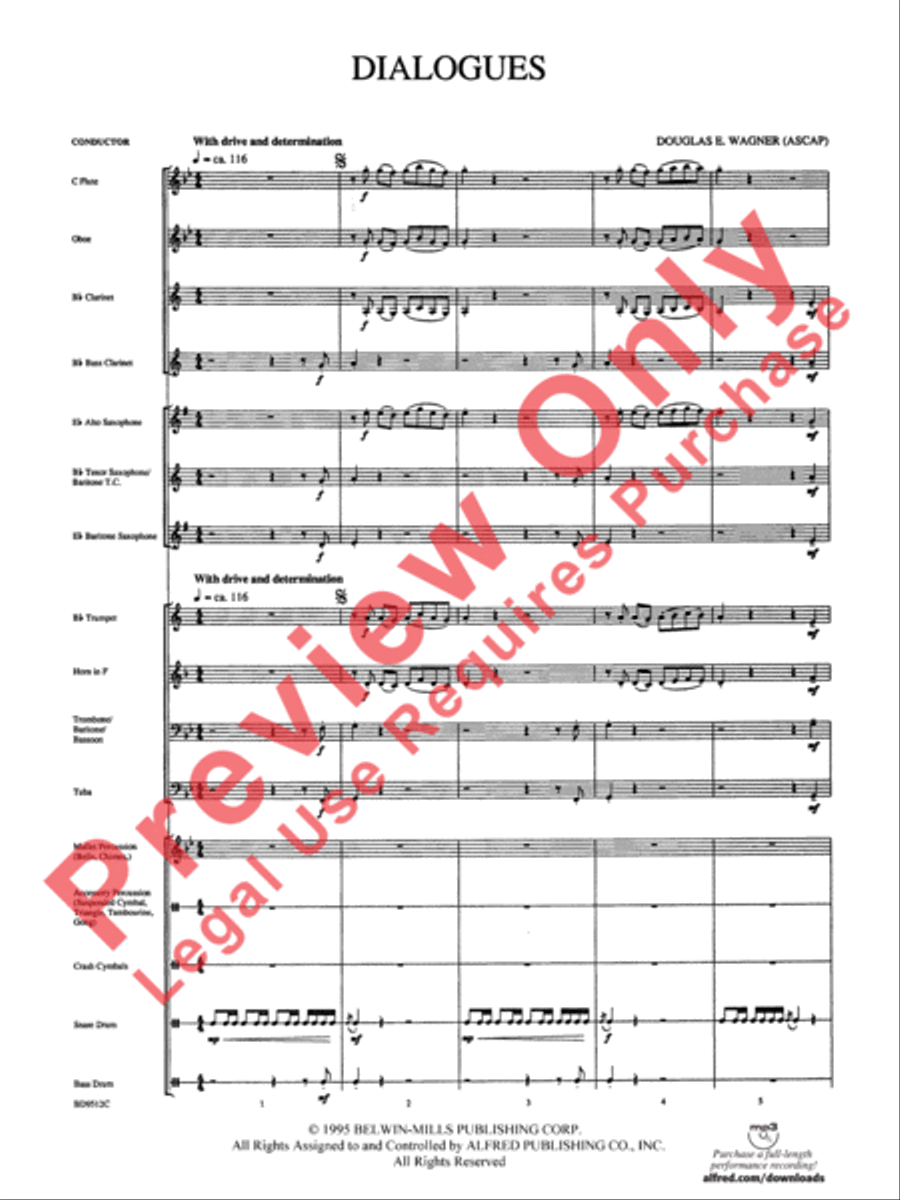 Dialogues Dialogues Concert Band scores gallery preview page 3