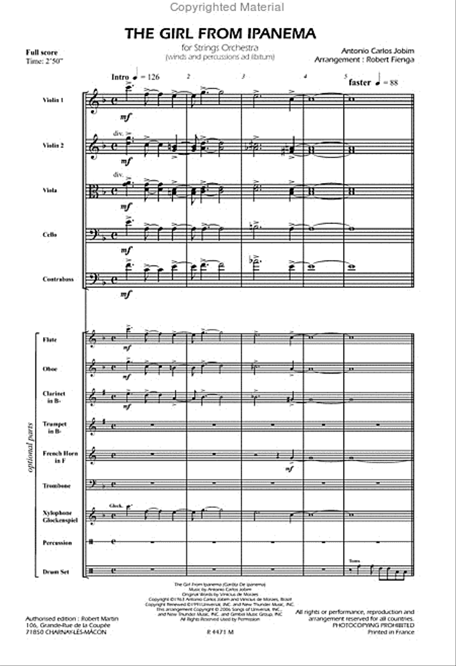 The Girl from Ipanema Score scores gallery preview page 2