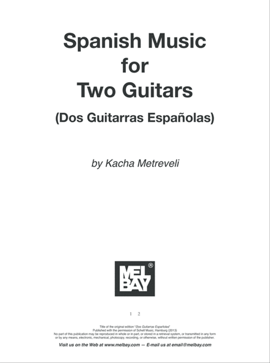 Spanish Music for Two Guitars Guitar scores gallery preview page 2
