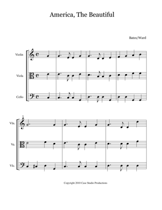 Book cover for Patriotic Hymns For String Trio - violin, viola, and cello