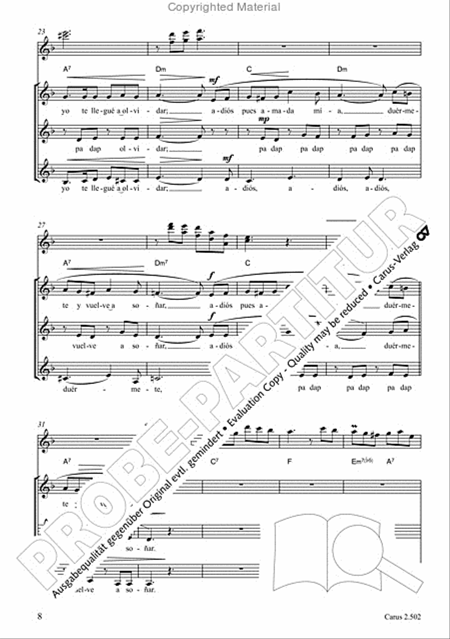Makumbebe II. Latin American Choral Repertoire. Carmina mundi. Music + CD Choir scores gallery preview page 9