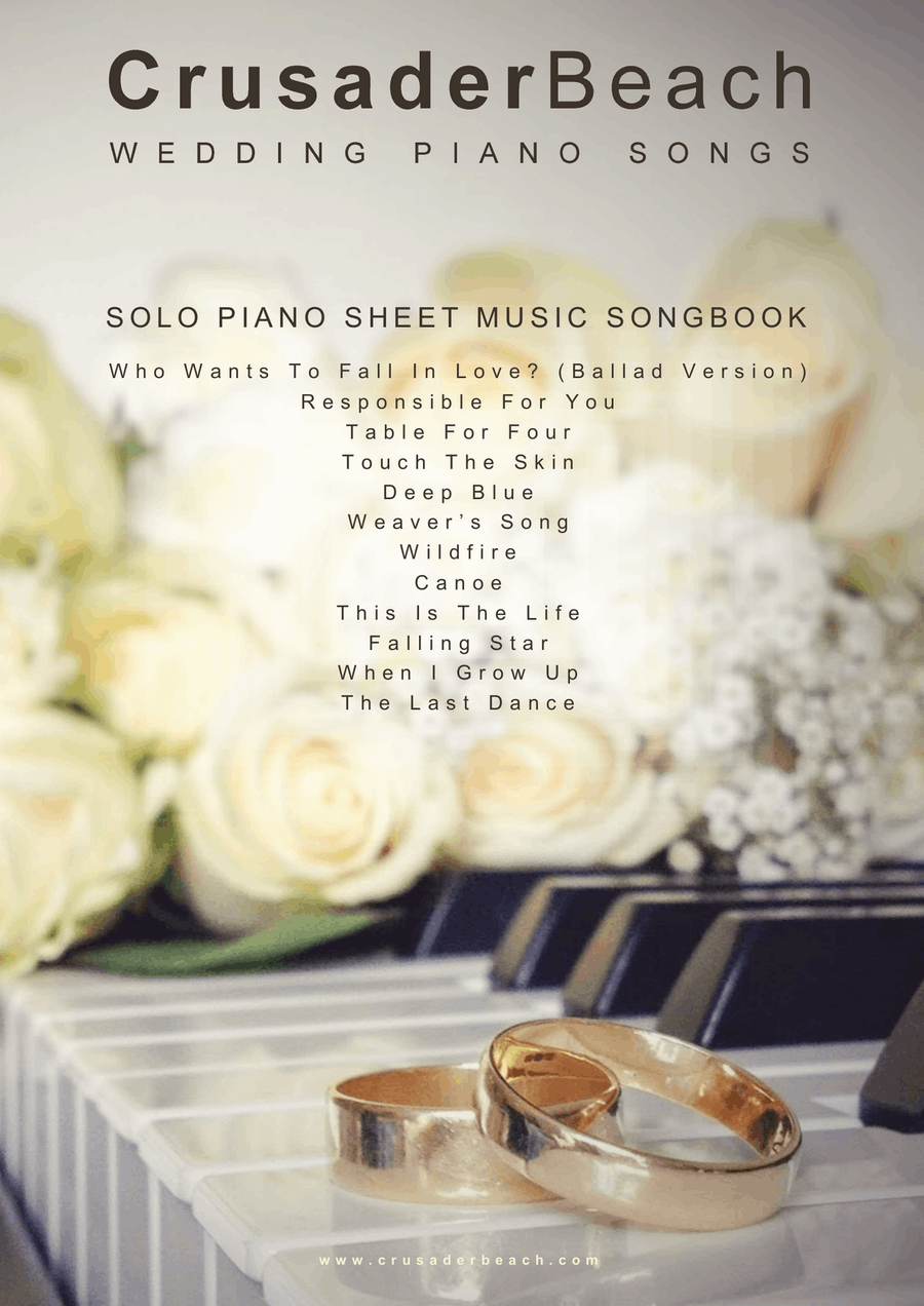 Wedding Piano Songs - CrusaderBeach - Beautiful Piano Wedding Music Piano Solo scores gallery preview page 1