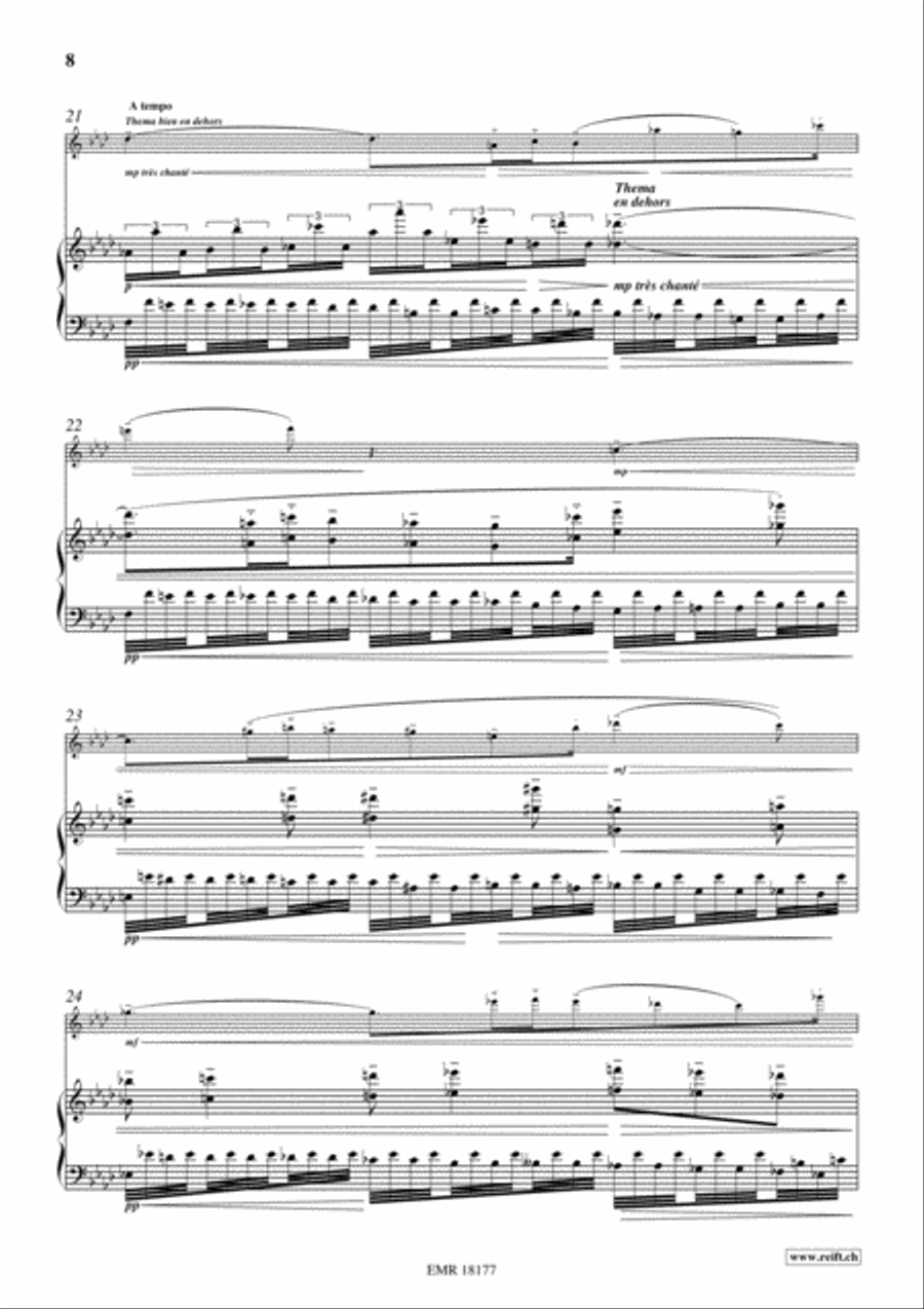 Aiqing Shenghuo Zhi Quan Flute Solo scores gallery preview page 8
