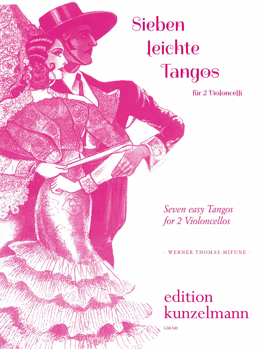 7 easy tangos for 2 celli Set of Parts scores gallery preview page 1