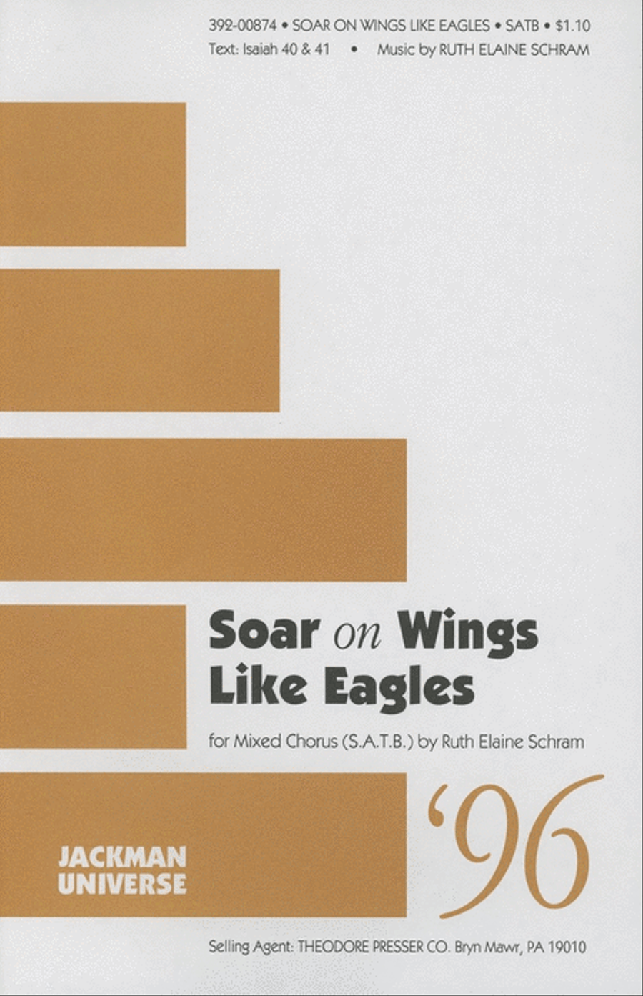 Soar on Wings Like Eagles - SATB Soar on Wings Like Eagles - SATB 4-Part scores gallery preview page 1