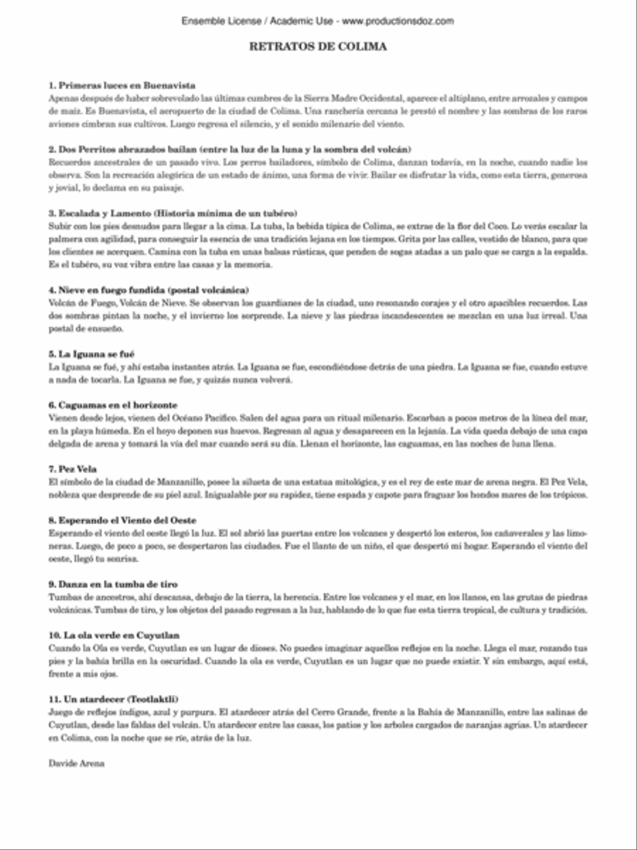 Retratos de Colima Classical Guitar scores gallery preview page 2