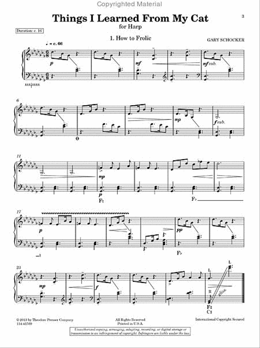Things I Learned From My Cat Chamber Music scores gallery preview page 2