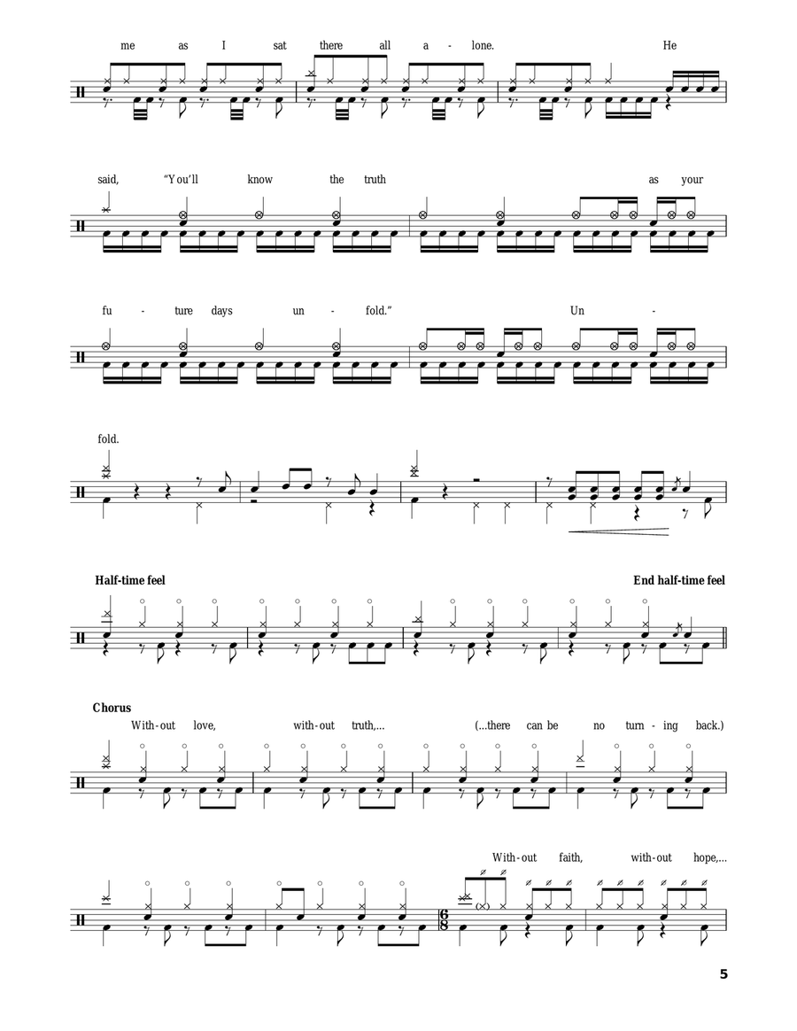 Fatal Tragedy Fatal Tragedy Drum Set scores gallery preview page 5