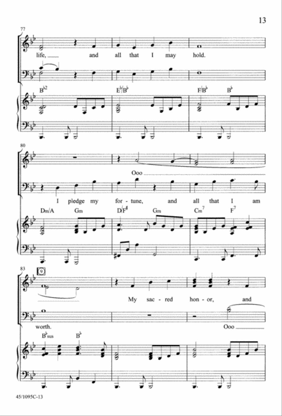 What Price Freedom? 4-Part scores gallery preview page 15