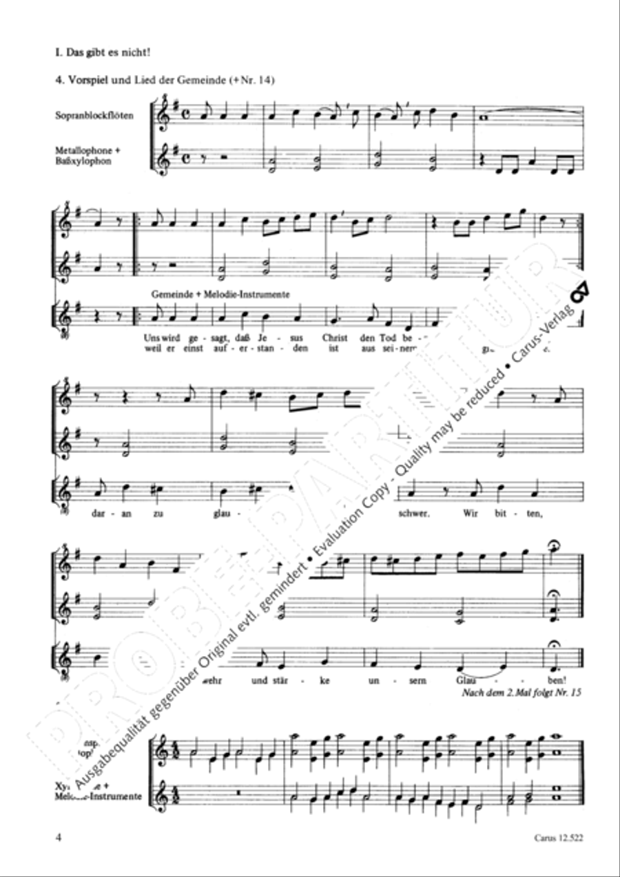 Thomas, ich weiss, dass Jesus lebt 2-Part scores gallery preview page 5