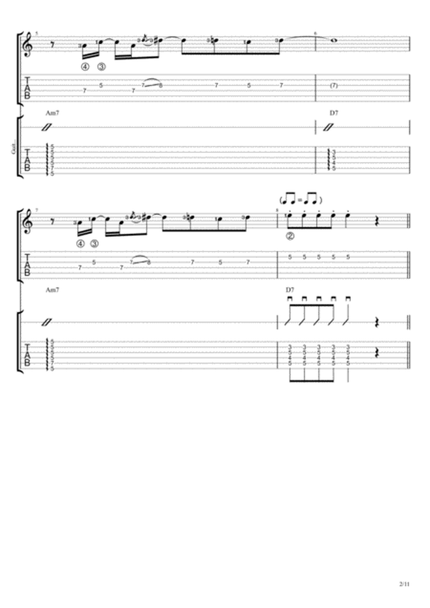 Maybe Yes Maybe No (Duet Guitar Tablature) image number null
