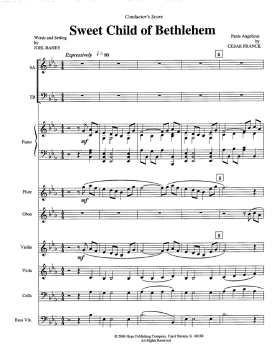 Sweet Child of Bethlehem Sweet Child of Bethlehem Orchestra scores gallery preview page 2