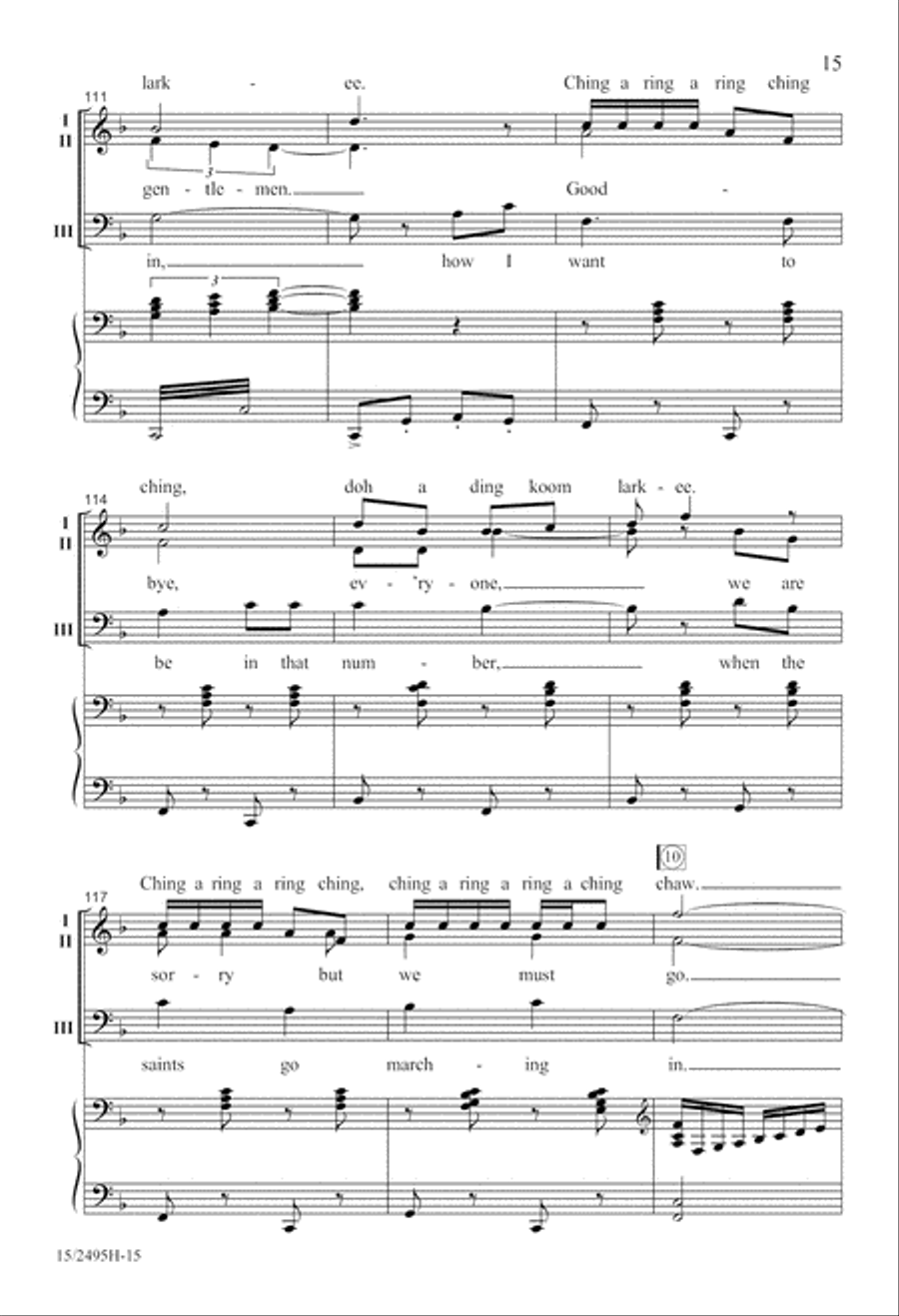 An Americana Songbook 3-Part scores gallery preview page 16