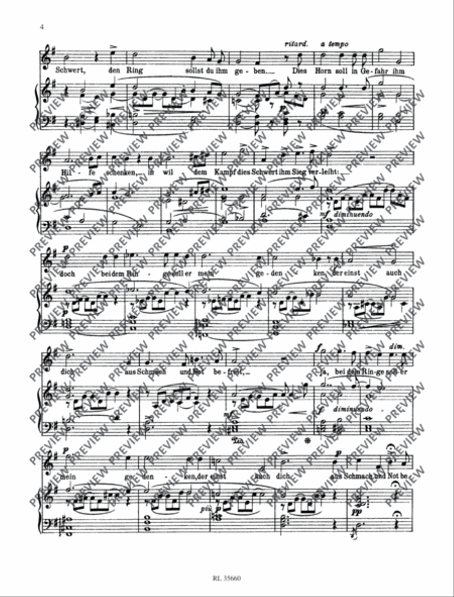 Mein lieber Schwan Mein lieber Schwan Tenor Voice scores gallery preview page 5
