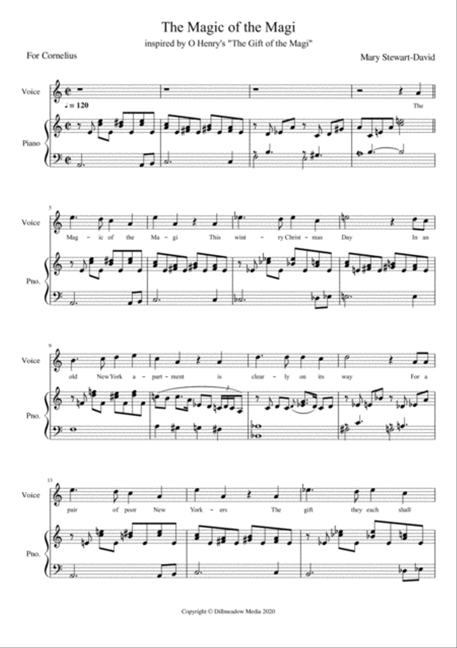 The Magic of The Magi The Magic of The Magi Voice scores gallery preview page 1