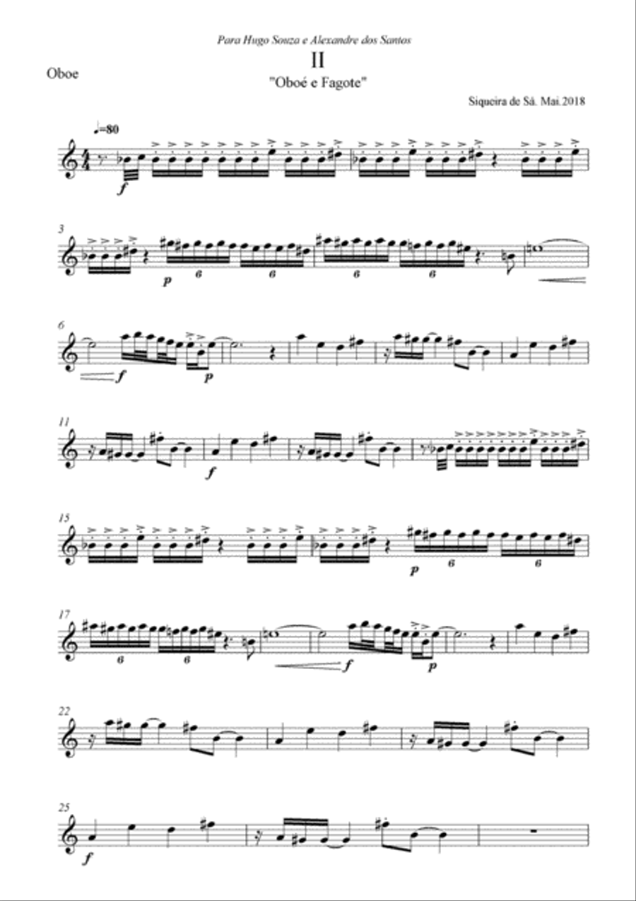 CHALLENGE FOR OBOE AND FAGOTE Small Ensemble scores gallery preview page 4