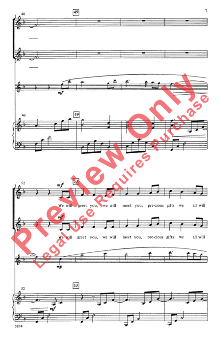 Child of Peace Child of Peace 2-Part scores gallery preview page 7