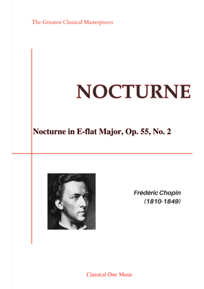 Book cover for Chopin - Nocturne in E-flat Major, Op. 55, No. 2