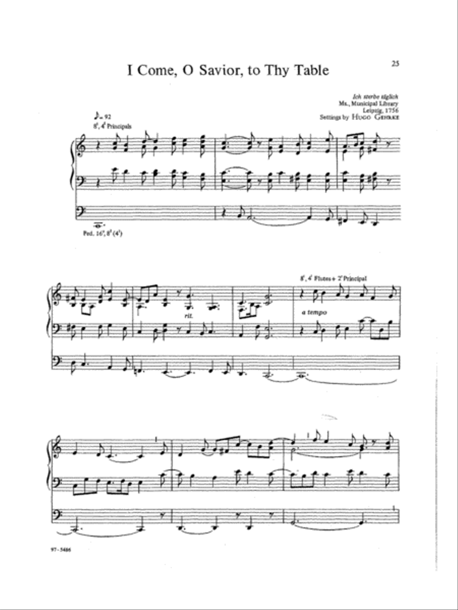Hymn Preludes for Holy Communion, Vol. I Organ scores gallery preview page 6