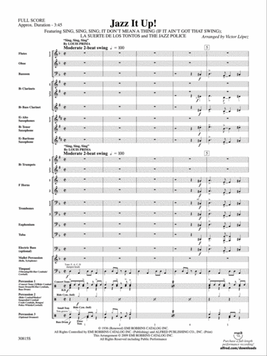 Jazz It Up! Concert Band scores gallery preview page 2