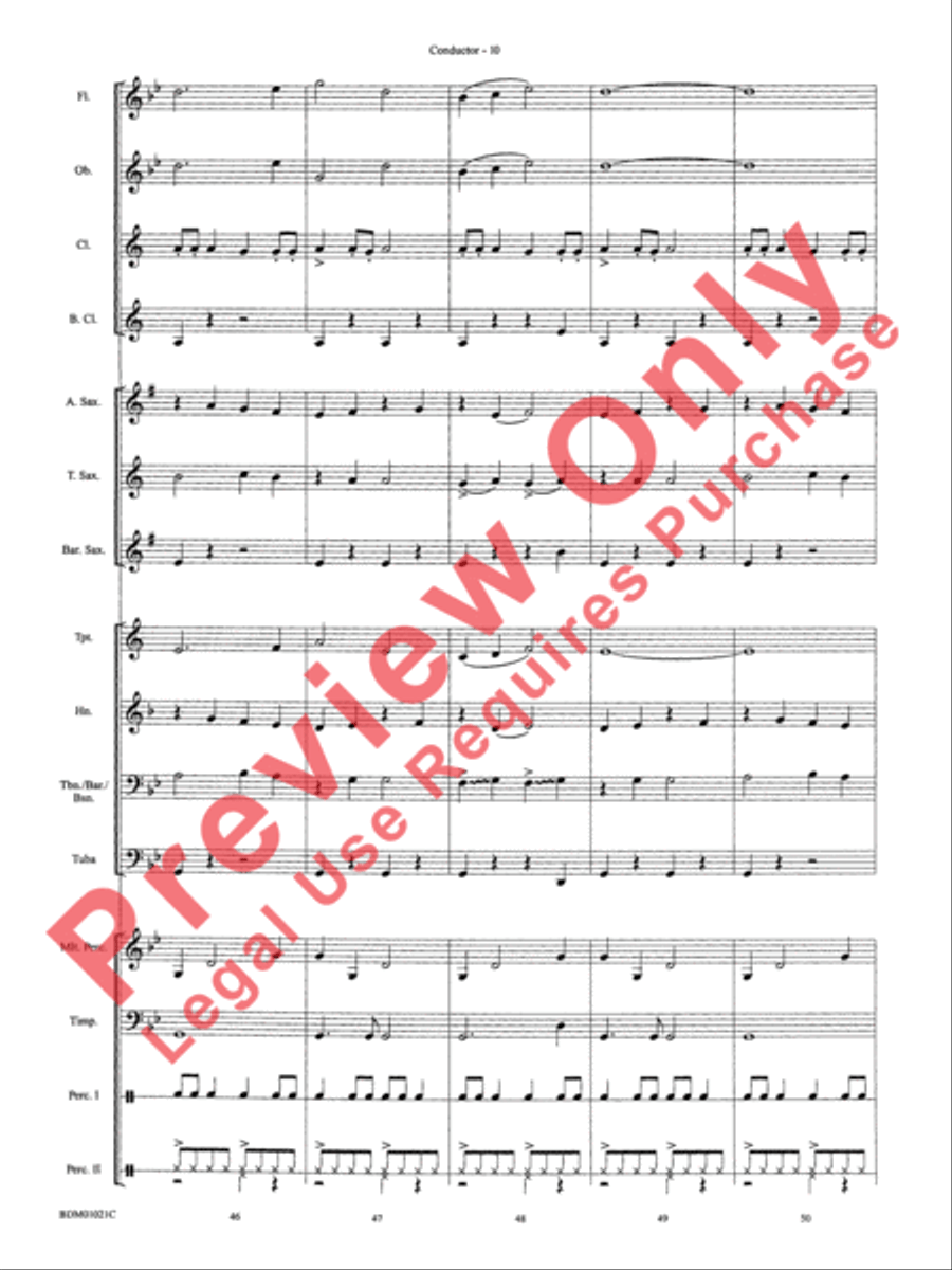 Furioso Concert Band scores gallery preview page 14